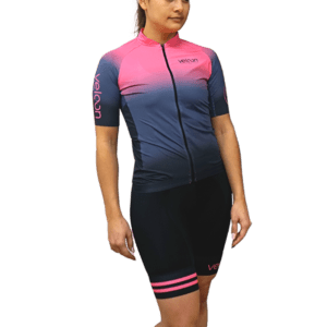veloon bib short pink women fahrradbekleidung