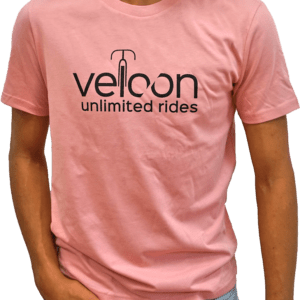 Veloon unlimited Rides Fahrrad T-Shirt rosa unisex